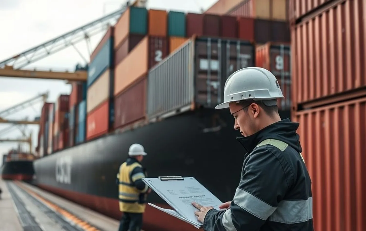 freight shipping containers port operations professional